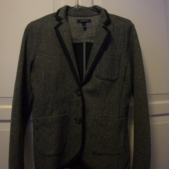 Land's End Gray Blazer with Black Trim - Picture 5 of 5